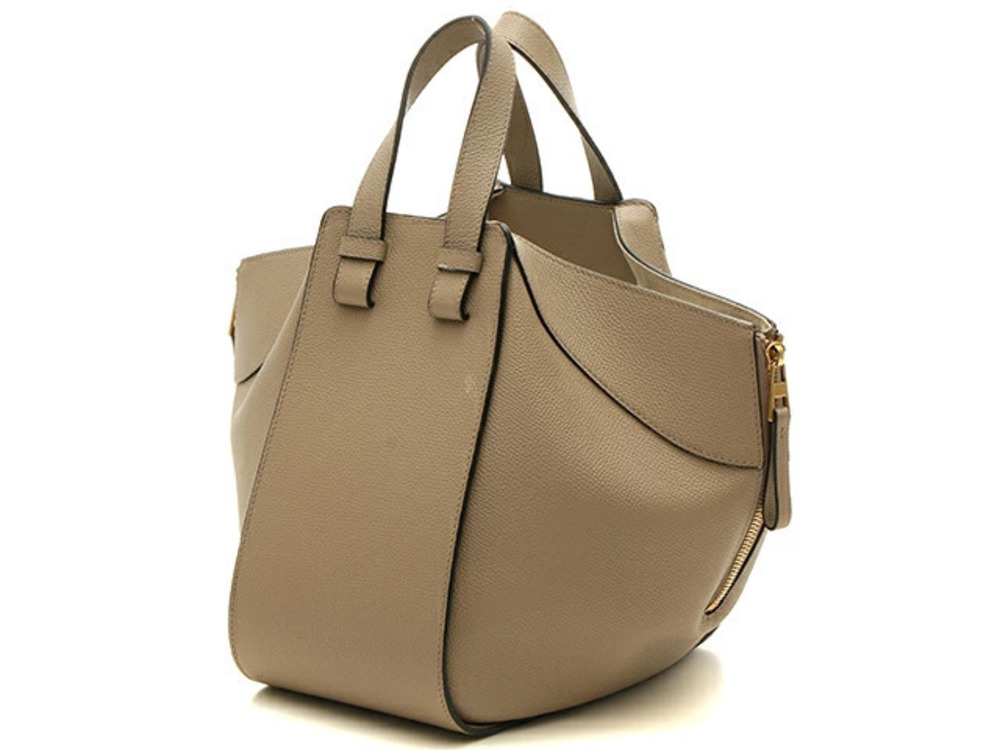Loewe Bag Calfskin Hammock Sand Black